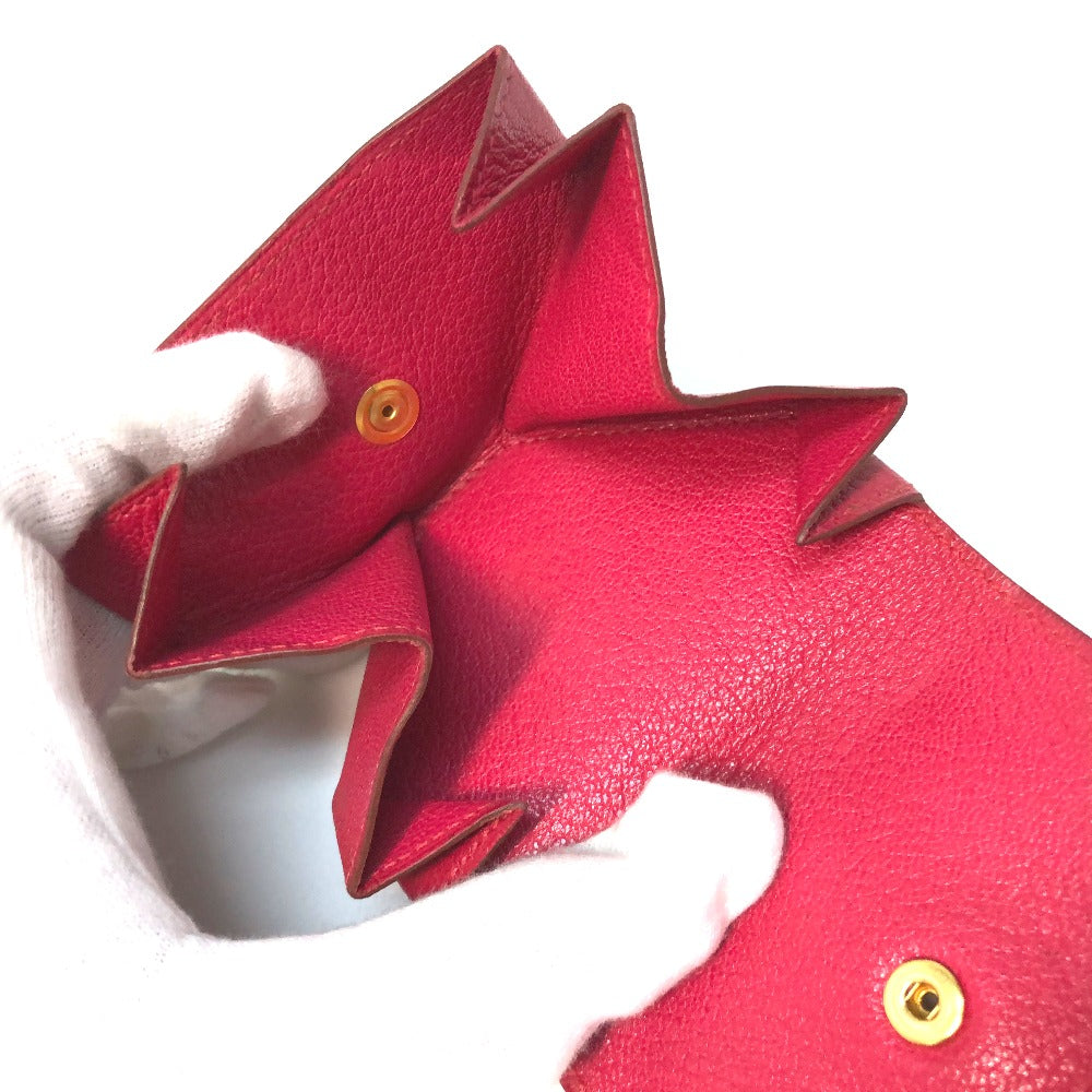HERMES Le Calanhuit LE48 Coin Purse Chevre Women's Pink