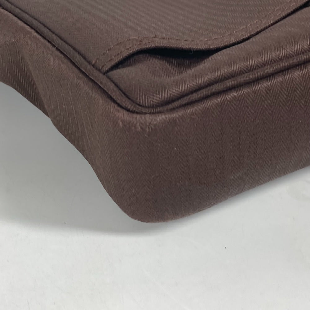 HERMES 肩掛け アカプルコオディナトゥール カバン ハンドバッグ トートバッグ ショルダーバッグ ビジネスバッグ ナイロン メンズ ブラウン