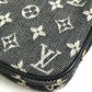 LOUIS VUITTON M92066 Monogram Mini Canvas Digital Camera Case/Pouch, Unisex, Gray