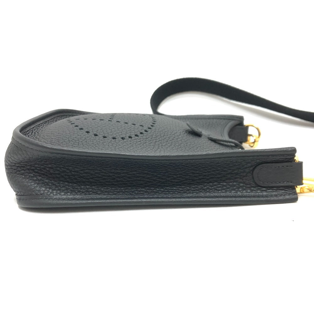 HERMES H069426CK エブリンTPM アマゾーヌ カバン 斜め掛け ポシェット ミニバッグ ショルダーバッグ トリヨンクレマンス レディース ブラック - brandshop-reference