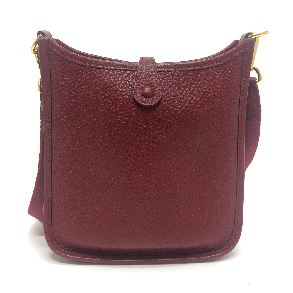 HERMES Evelyn TPM Evelyn TPM 16 Crossbody bag GoldHardware Shoulder Bag Taurillon Clemence Rouge Ash Red Used
