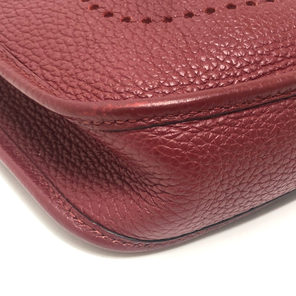 HERMES Evelyn TPM Evelyn TPM 16 Crossbody bag GoldHardware Shoulder Bag Taurillon Clemence Rouge Ash Red Used