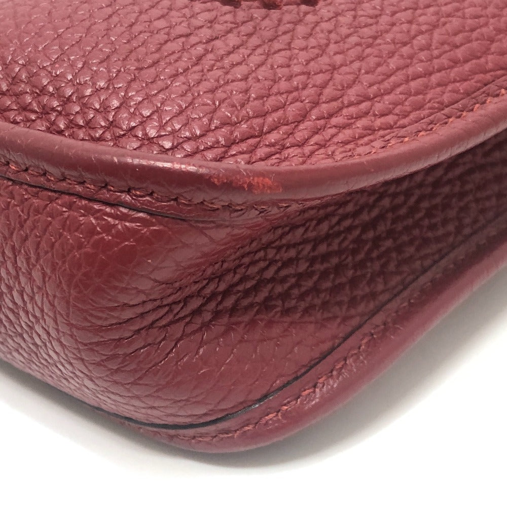 HERMES Evelyn TPM Evelyn TPM 16 Crossbody bag GoldHardware Shoulder Bag Taurillon Clemence Rouge Ash Red Used