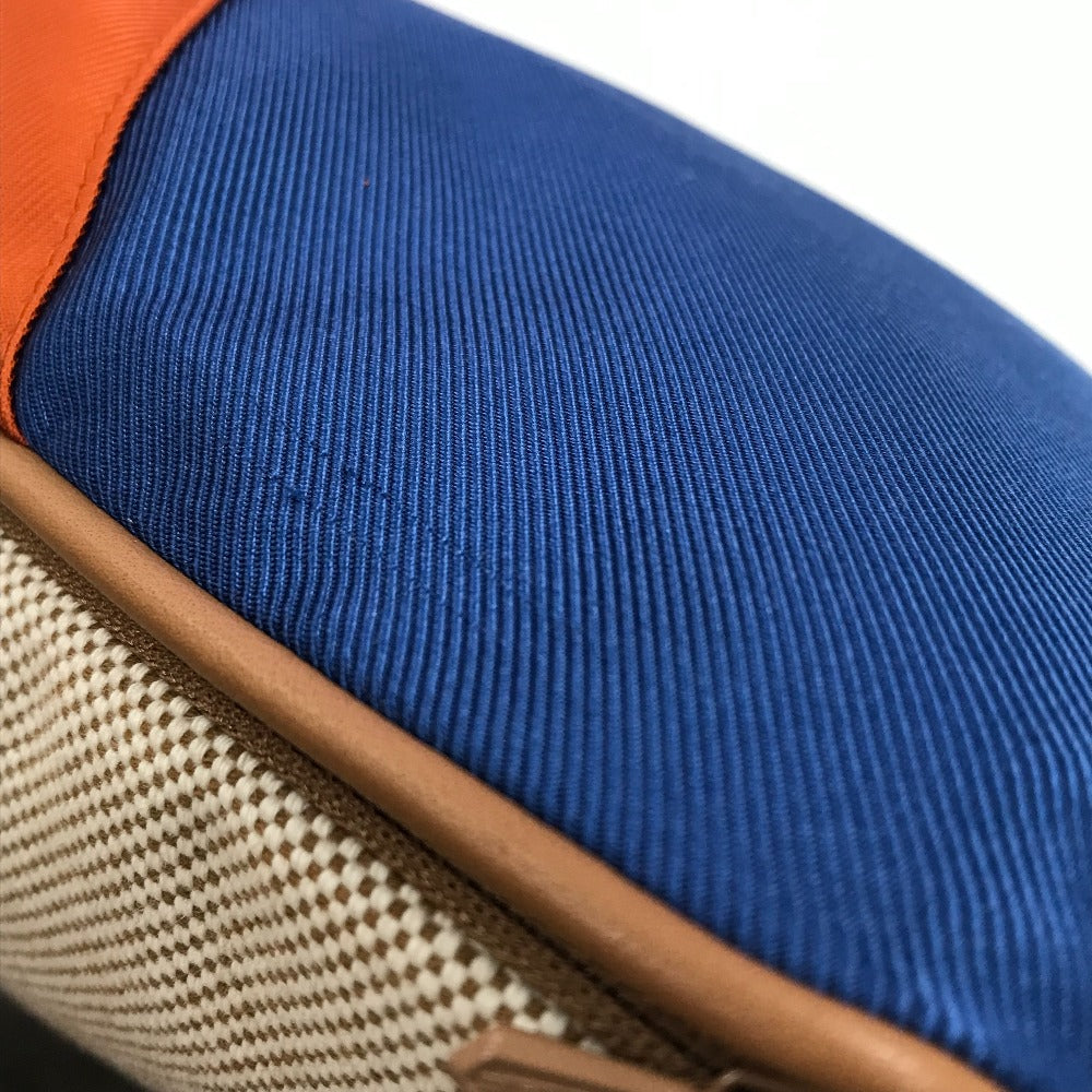 HERMES Casaque interior accessories pillow, vertical cushion, toile ash, unisex, blue