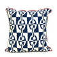 HERMES Chaine d'Ancre interior pillow, cotton, unisex, navy