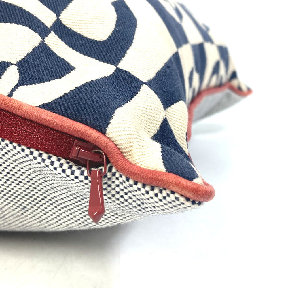 HERMES Chaine d'Ancre interior pillow, cotton, unisex, navy