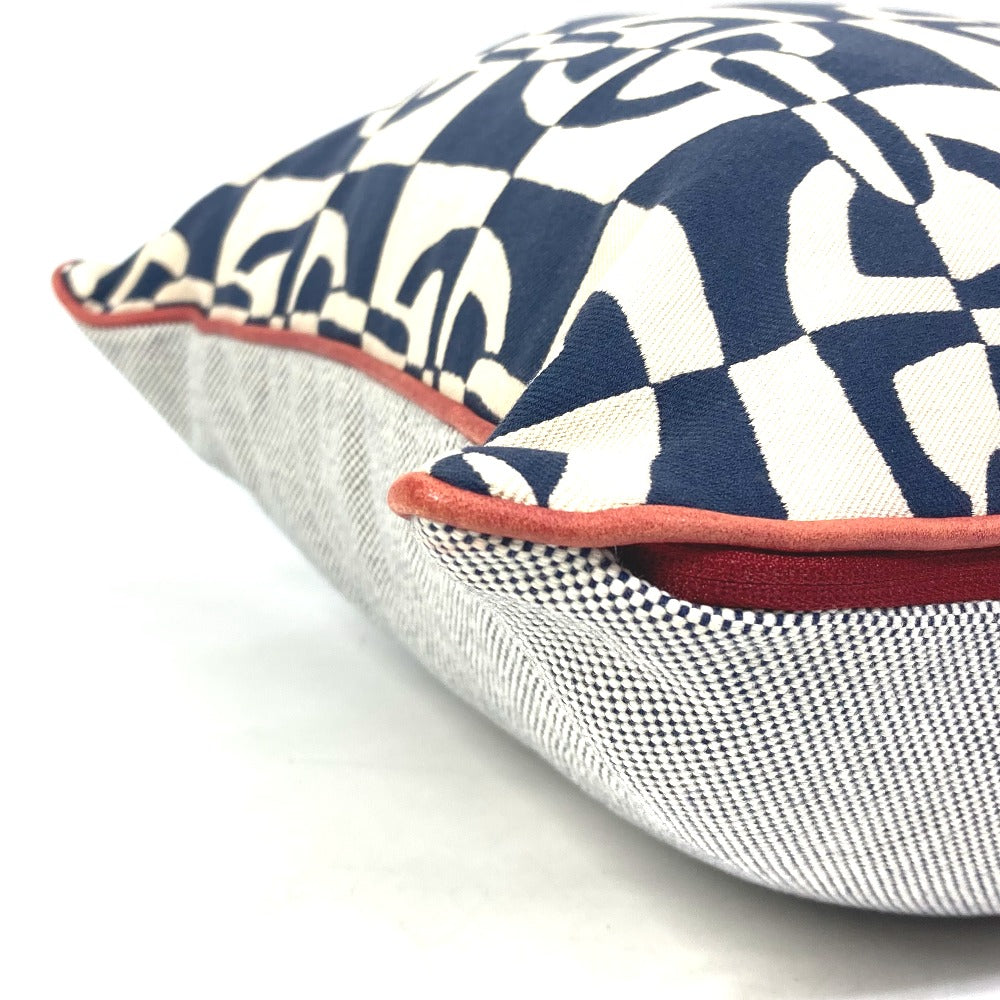 HERMES Chaine d'Ancre interior pillow, cotton, unisex, navy