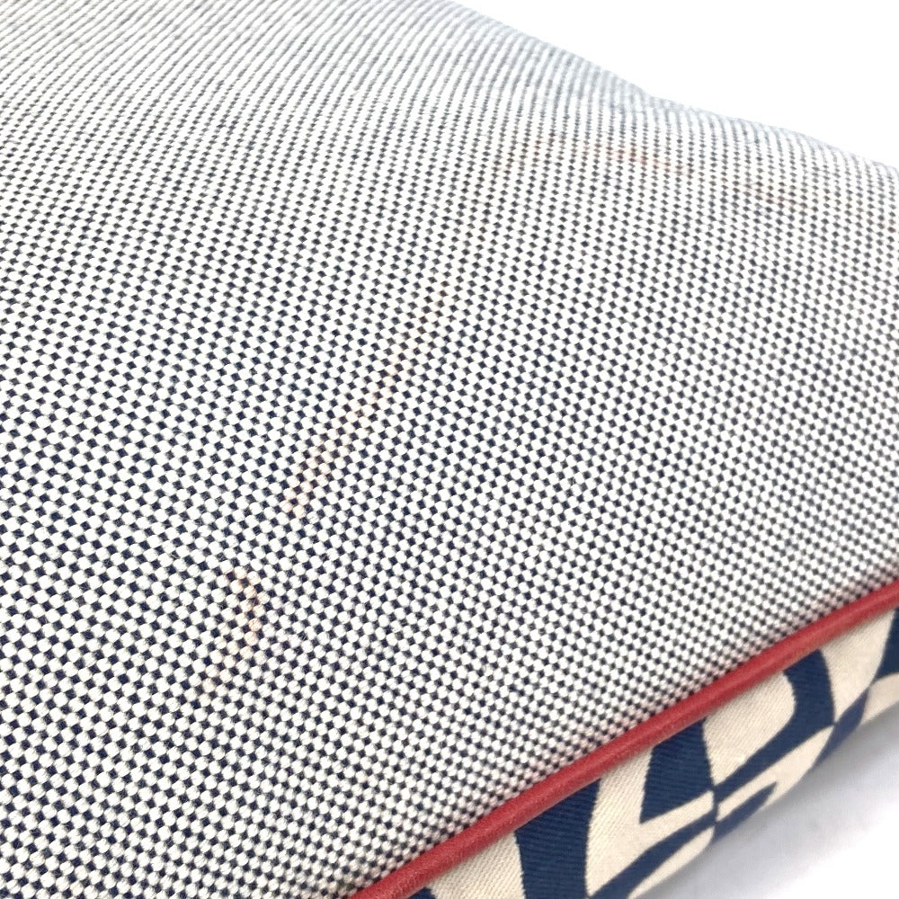 HERMES Chaine d'Ancre interior pillow, cotton, unisex, navy