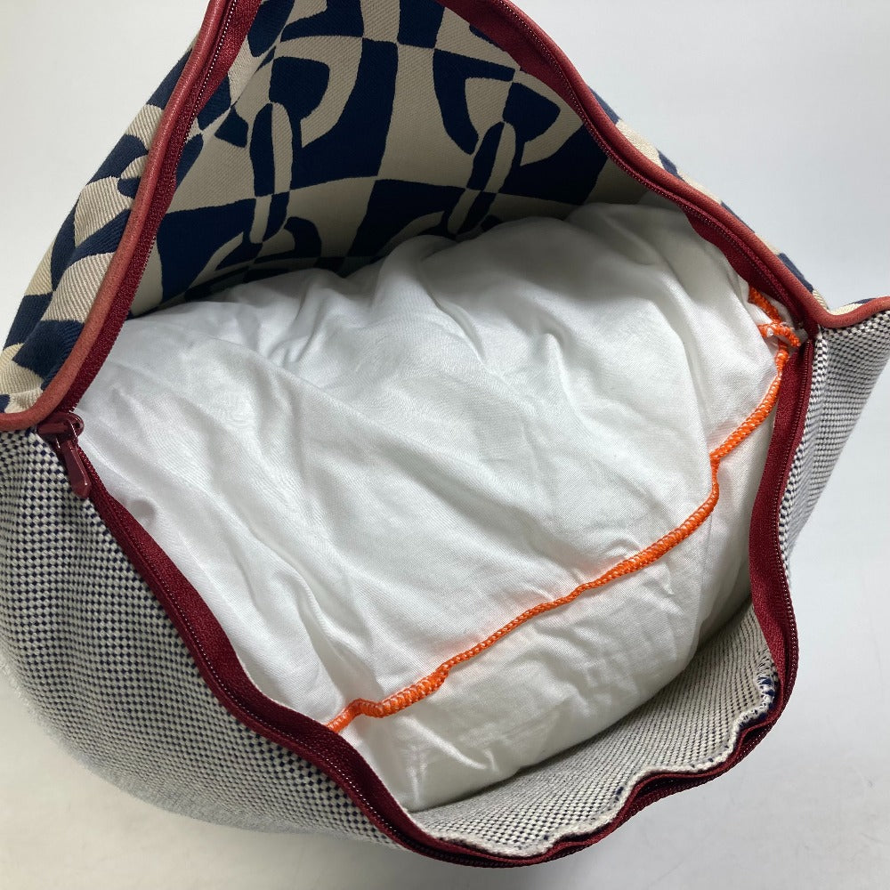 HERMES Chaine d'Ancre interior pillow, cotton, unisex, navy
