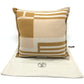 HERMES Itaq Cushion, Wool/Cashmere, Unisex, Beige