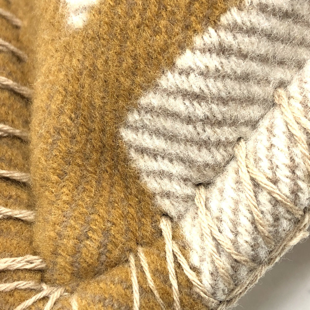 HERMES Itaq Cushion, Wool/Cashmere, Unisex, Beige