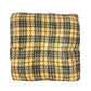 HERMES Check Braid pillow pillow interior cushion Leather yellow Used