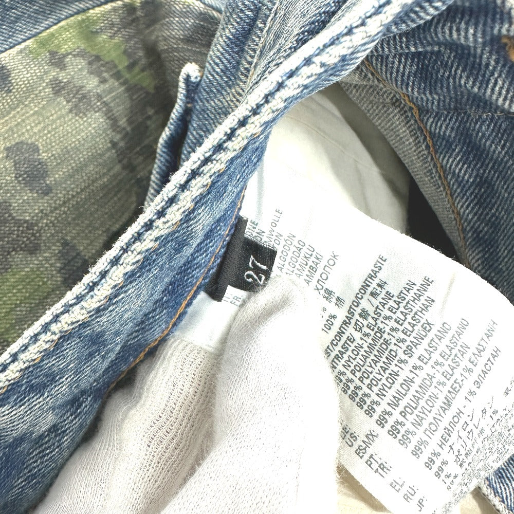 DIESEL アパレル 服 ロング 迷彩 カモフラ ボトムス マキシスカート スカート デニム レディース ブルー