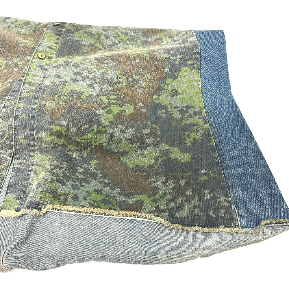 DIESEL アパレル 服 ロング 迷彩 カモフラ ボトムス マキシスカート スカート デニム レディース ブルー