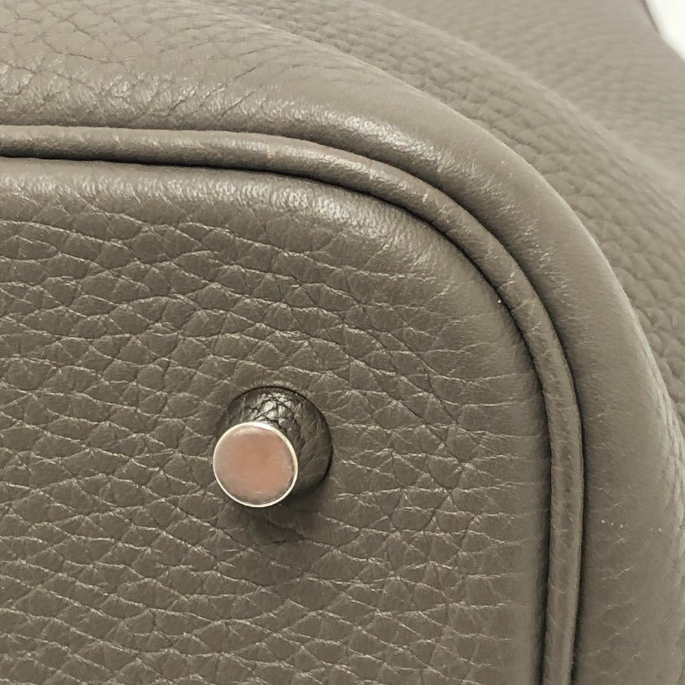 HERMES ピコタンロックMM ピコタン MM シルバー金具 カバン ハンドバッグ トリヨンクレマンス レディース エタン グレー
