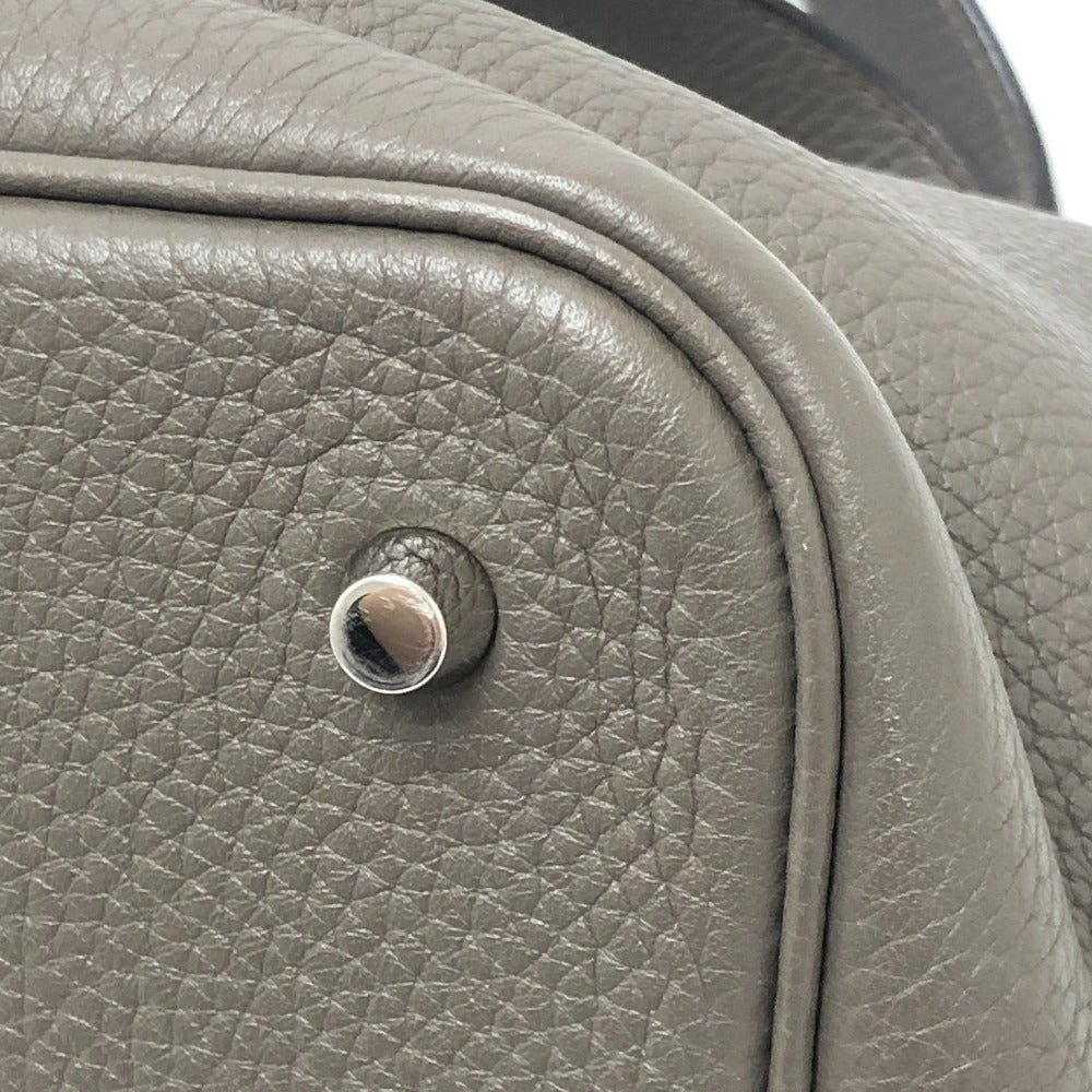 HERMES ピコタンロックMM ピコタン MM シルバー金具 カバン ハンドバッグ トリヨンクレマンス レディース エタン グレー