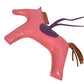 HERMES Rodeo GM Bag Charm, Horse Cheval Keychain Charm, Anjou Miro, Women's, Pink