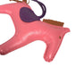 HERMES Rodeo GM Bag Charm, Horse Cheval Keychain Charm, Anjou Miro, Women's, Pink