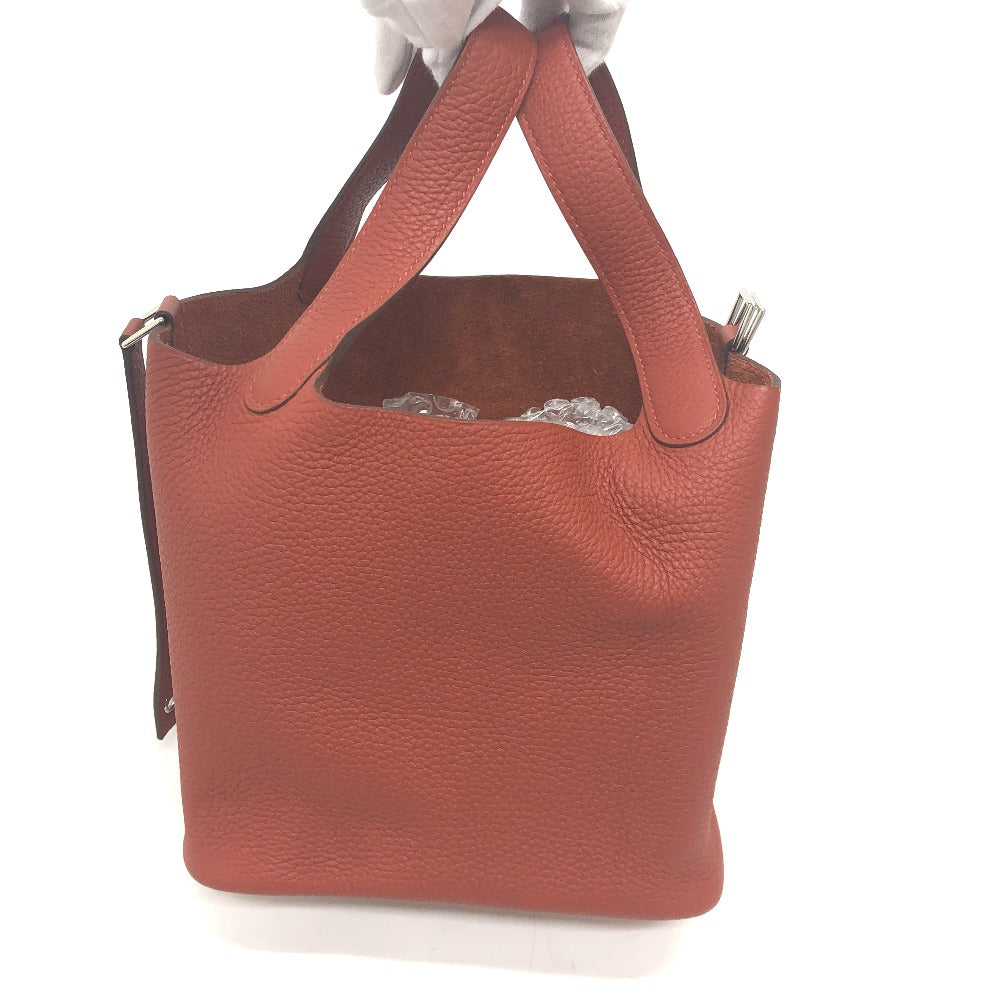 HERMES ピコタンロックPM カバン ハンドバッグ トリヨンクレマンス レディース ルージュアッシュ レッド - brandshop-reference