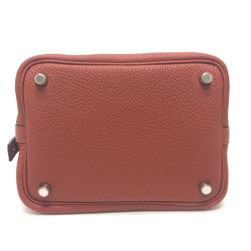 HERMES ピコタンロックPM カバン ハンドバッグ トリヨンクレマンス レディース ルージュアッシュ レッド - brandshop-reference