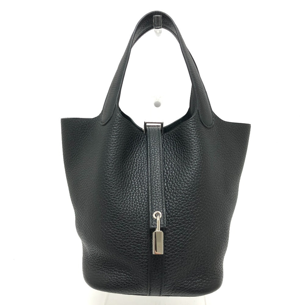HERMES ピコタンロックPM ピコタン ハンドバック バック ハンドバッグ レザー レディース ブラック - brandshop-reference