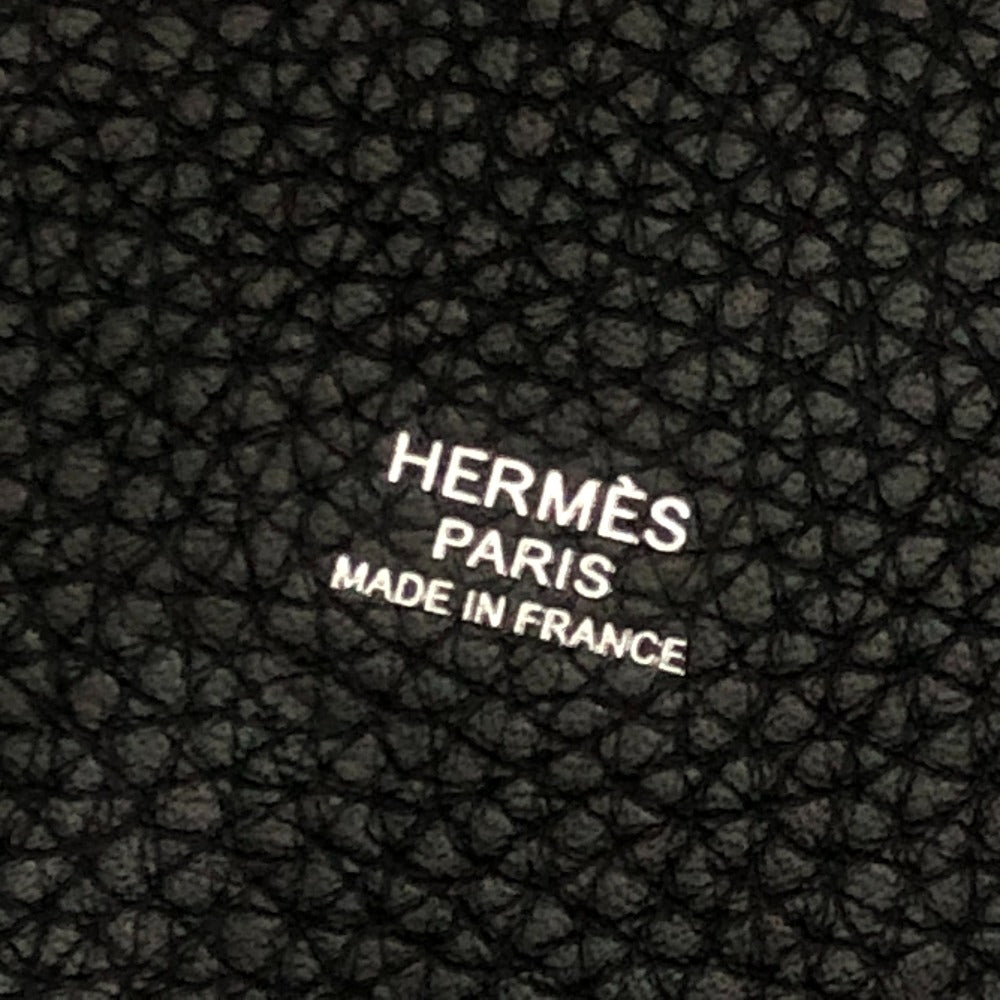 HERMES ピコタンロックPM ピコタン ハンドバック バック ハンドバッグ レザー レディース ブラック - brandshop-reference