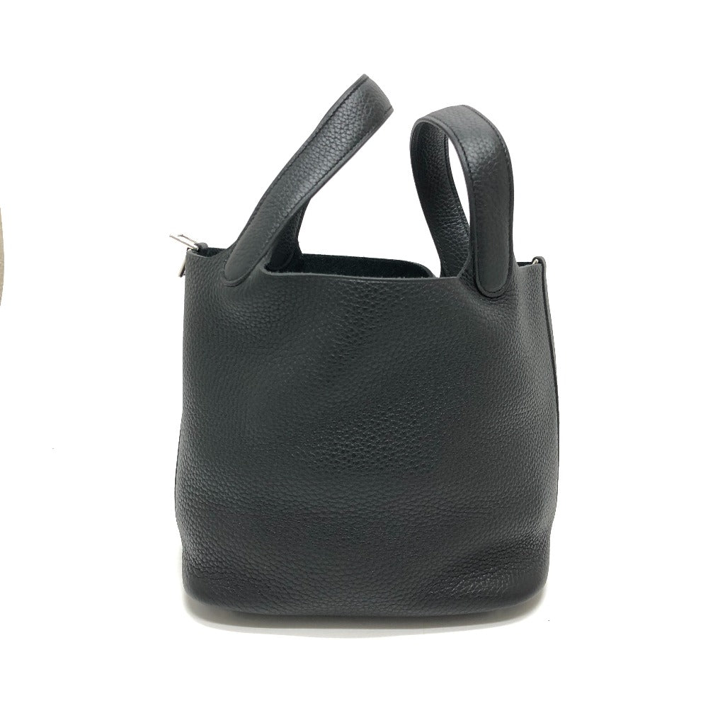 HERMES ピコタンロックPM ピコタン ハンドバック バック ハンドバッグ レザー レディース ブラック - brandshop-reference