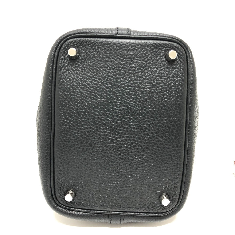 HERMES ピコタンロックPM ピコタン ハンドバック バック ハンドバッグ レザー レディース ブラック - brandshop-reference