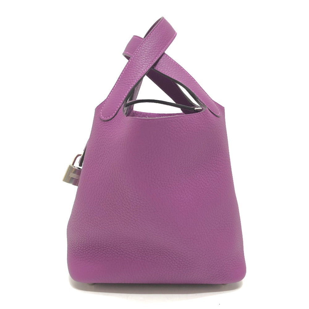 HERMES ピコタンロックPM ハンドバック バック カバン ピコタン ハンドバッグ レザー レディース アネモネ パープル - brandshop-reference