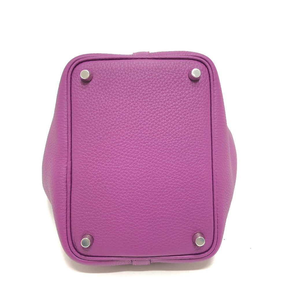 HERMES ピコタンロックPM ハンドバック バック カバン ピコタン ハンドバッグ レザー レディース アネモネ パープル - brandshop-reference