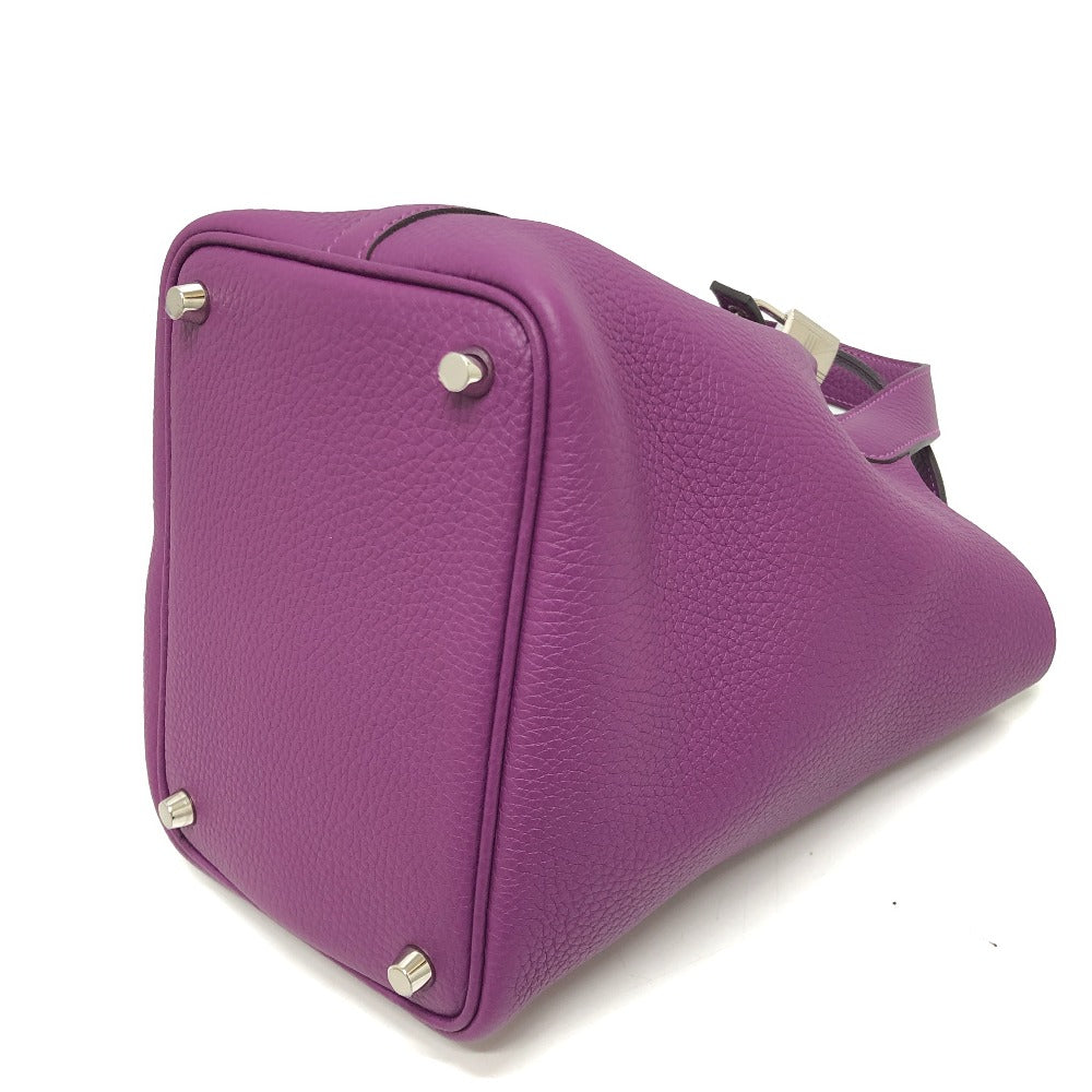 HERMES ピコタンロックPM ハンドバック バック カバン ピコタン ハンドバッグ レザー レディース アネモネ パープル - brandshop-reference
