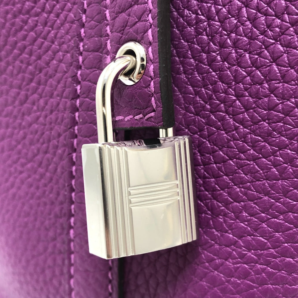 HERMES ピコタンロックPM ハンドバック バック カバン ピコタン ハンドバッグ レザー レディース アネモネ パープル - brandshop-reference
