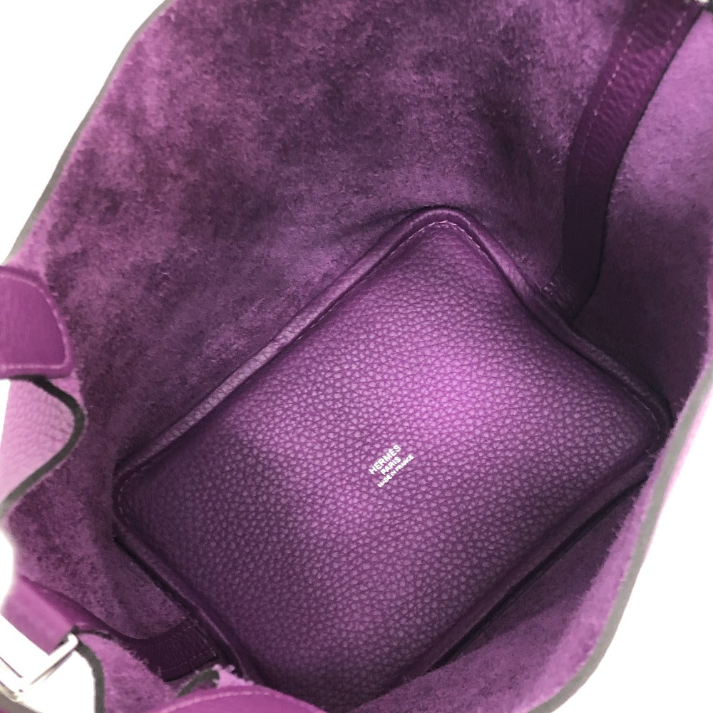 HERMES ピコタンロックPM ハンドバック バック カバン ピコタン ハンドバッグ レザー レディース アネモネ パープル - brandshop-reference