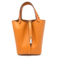 HERMES ピコタンロックＰＭ トレサージュ バッグ カバン バック ハンドバック PM ハンドバッグ エプソン レディース アプリコット オレンジ - brandshop-reference