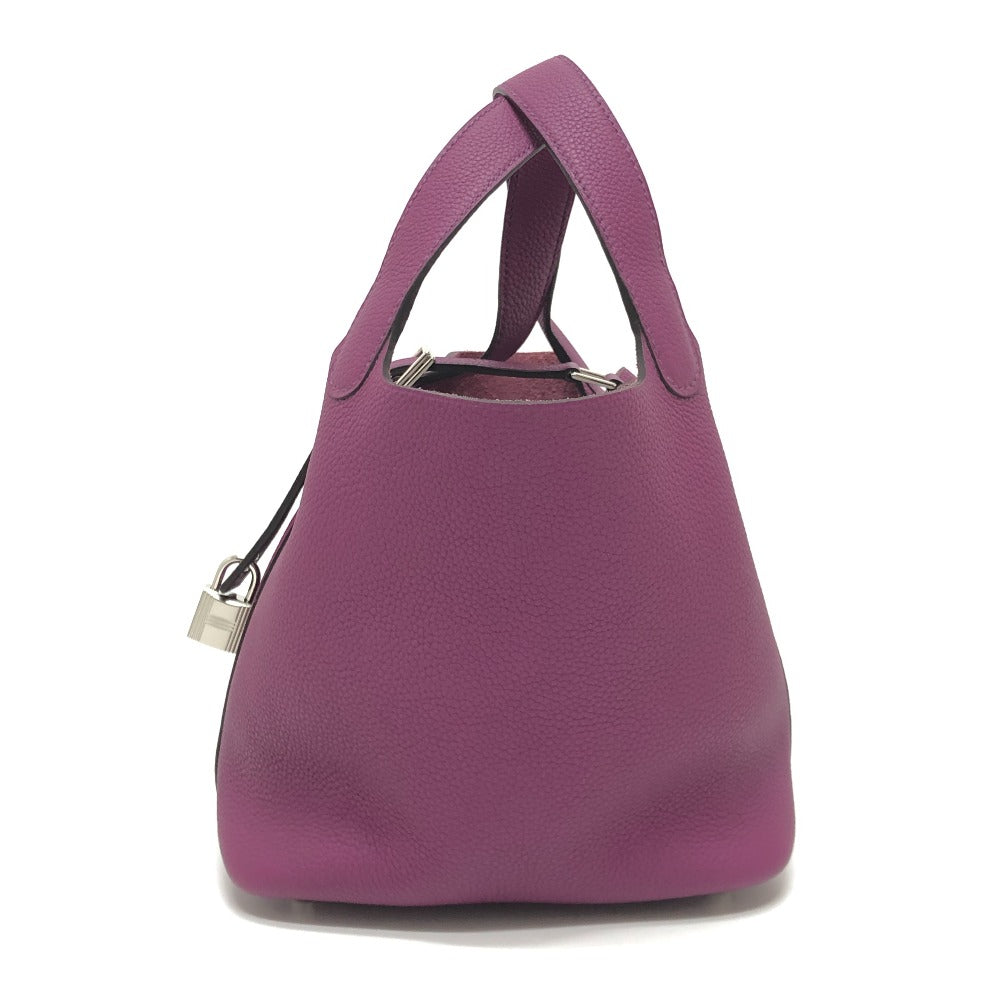 HERMES ピコタンロックＰＭ ハンドバック ピコタン バック カバン ハンドバッグ トゴ レディース アネモネ パープル - brandshop-reference