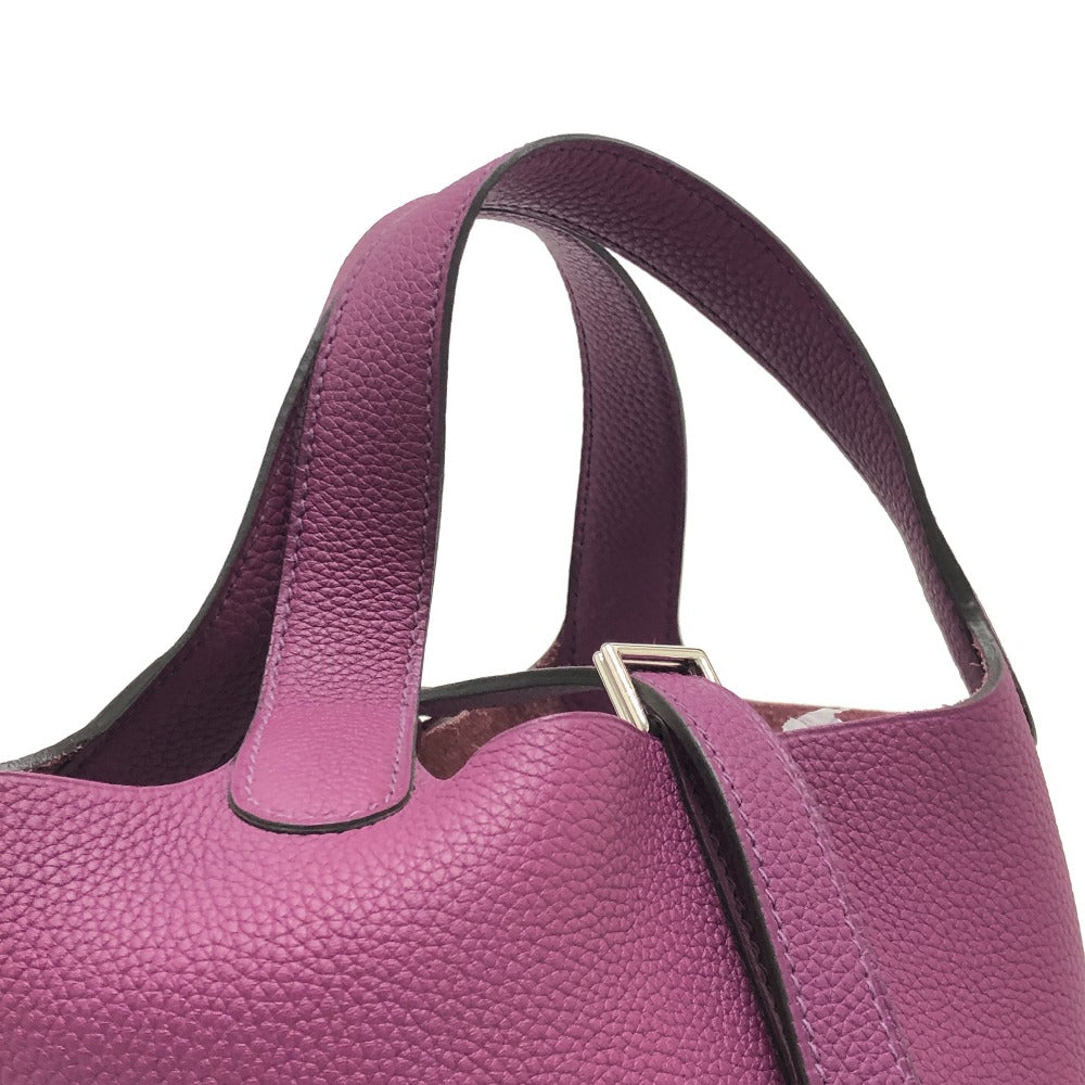 HERMES ピコタンロックＰＭ ハンドバック ピコタン バック カバン ハンドバッグ トゴ レディース アネモネ パープル - brandshop-reference