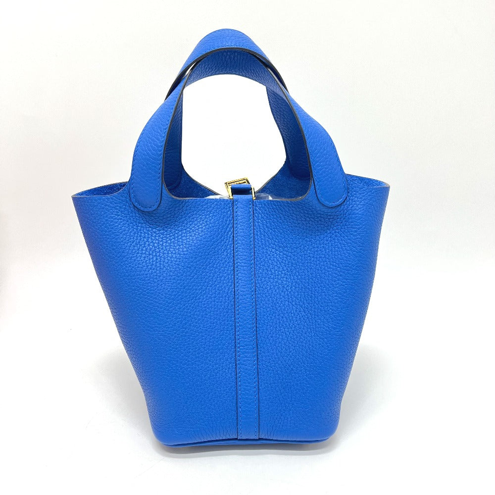 HERMES ピコタンロックPM カバン バッグ ハンドバッグ トリヨンクレマンス レディース ブルーゼリージュ ブルー