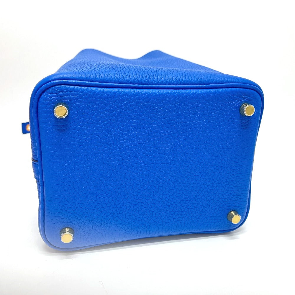 HERMES ピコタンロックPM カバン バッグ ハンドバッグ トリヨンクレマンス レディース ブルーゼリージュ ブルー