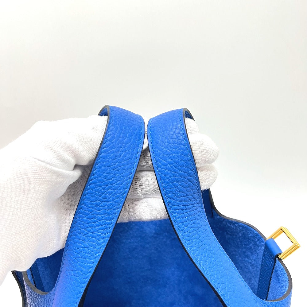 HERMES ピコタンロックPM カバン バッグ ハンドバッグ トリヨンクレマンス レディース ブルーゼリージュ ブルー