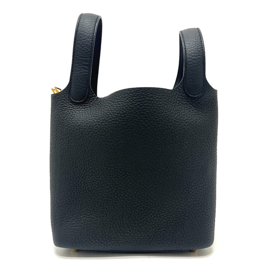 HERMES ピコタンロックPM カバン ハンドバッグ トリヨンクレマンス レディース G金具 ブラック