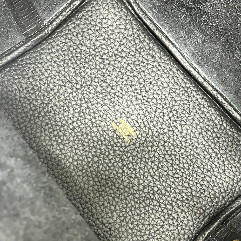 HERMES ピコタンロックPM カバン ハンドバッグ トリヨンクレマンス レディース G金具 ブラック