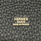 HERMES Picotin Lock PM Handbag in Taurillon Clemence Leather with K Stamp and Gold Hardware, Black