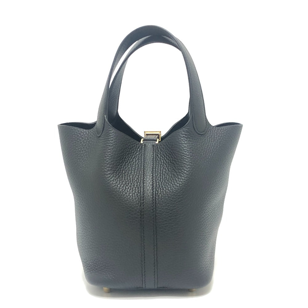 HERMES ピコタンロックPM ピコタンロック PM K刻 カバン ゴールド金具 ハンドバッグ トリヨンクレマンス レディース ブラック