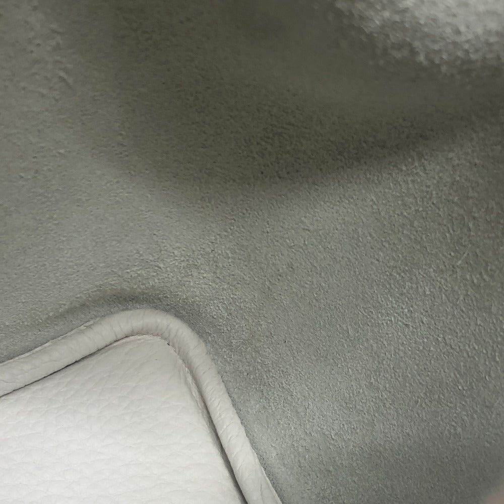 HERMES Picotin Rock PM 18 Picotin PM GoldHardware Bag Hand Bag Taurillon Clemence Beton White Used