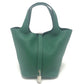 HERMES Picotin Rock PM 18 Picotin PM Bag Hand Bag Taurillon Clemence Vert Moyen x SVHardware Green Used