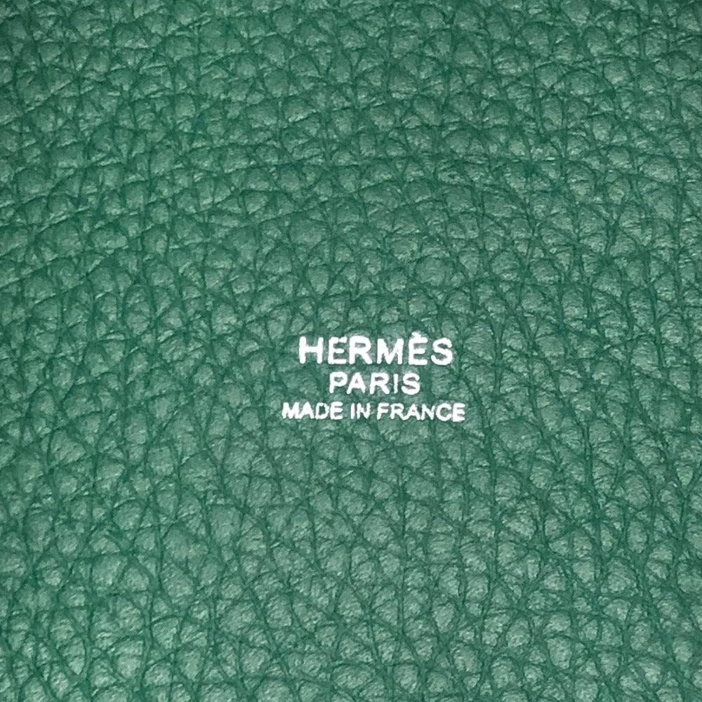 HERMES Picotin Rock PM 18 Picotin PM Bag Hand Bag Taurillon Clemence Vert Moyen x SVHardware Green Used