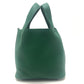 HERMES Picotin Rock PM 18 Picotin PM Bag Hand Bag Taurillon Clemence Vert Moyen x SVHardware Green Used