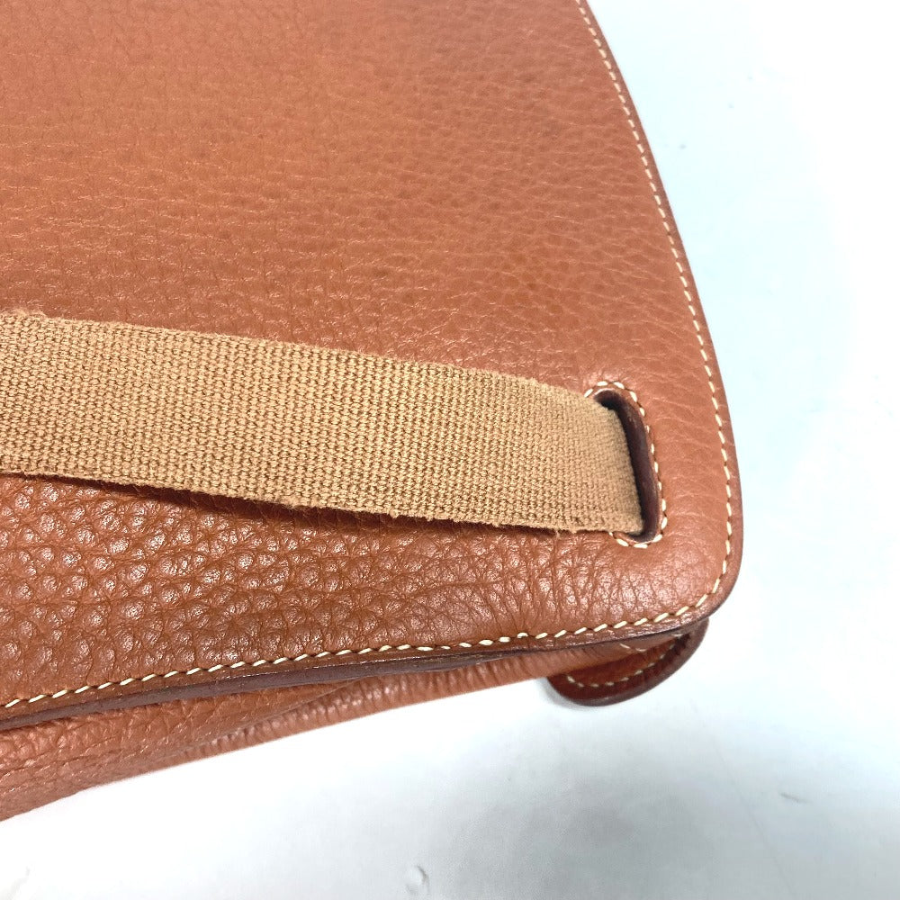 HERMES シェルパPM バックパック カバン リュックサック レザー レディース ブラウン