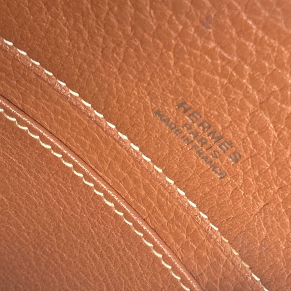 HERMES シェルパPM バックパック カバン リュックサック レザー レディース ブラウン