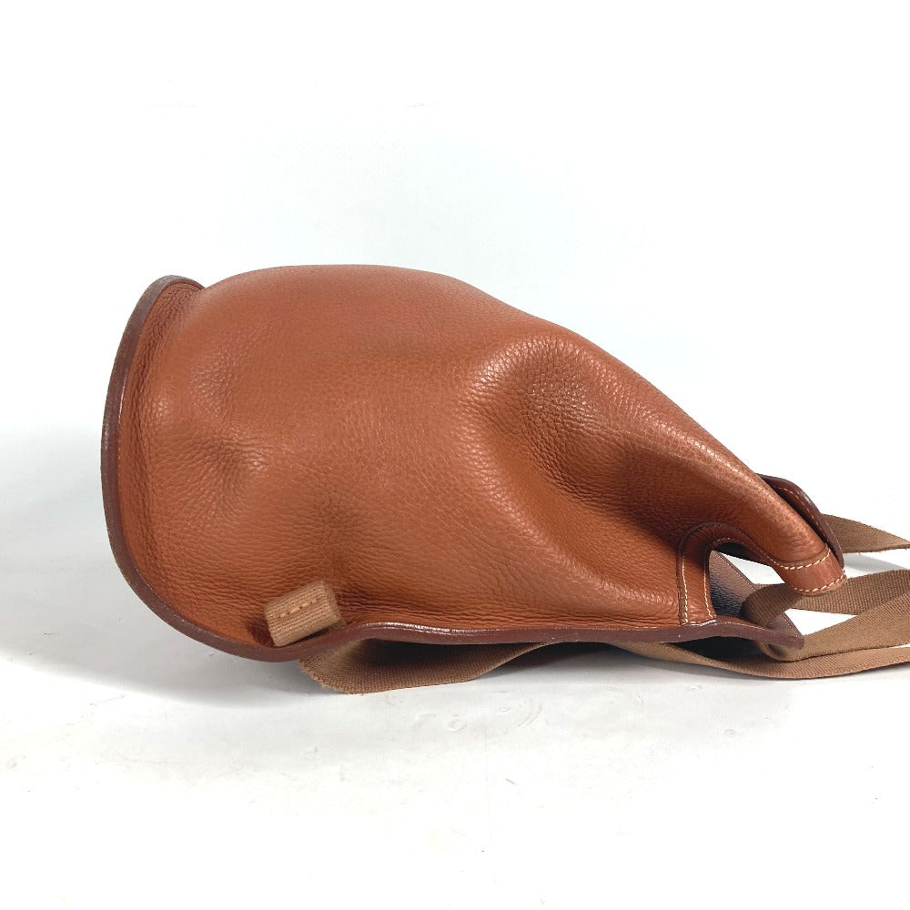 HERMES シェルパPM バックパック カバン リュックサック レザー レディース ブラウン